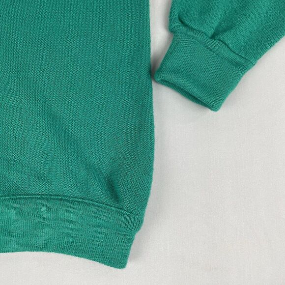 Jeff Links Cardigan Sweater Men's L Green Vintage 1970s USA Classic Grandpacore - Picture 3 of 12